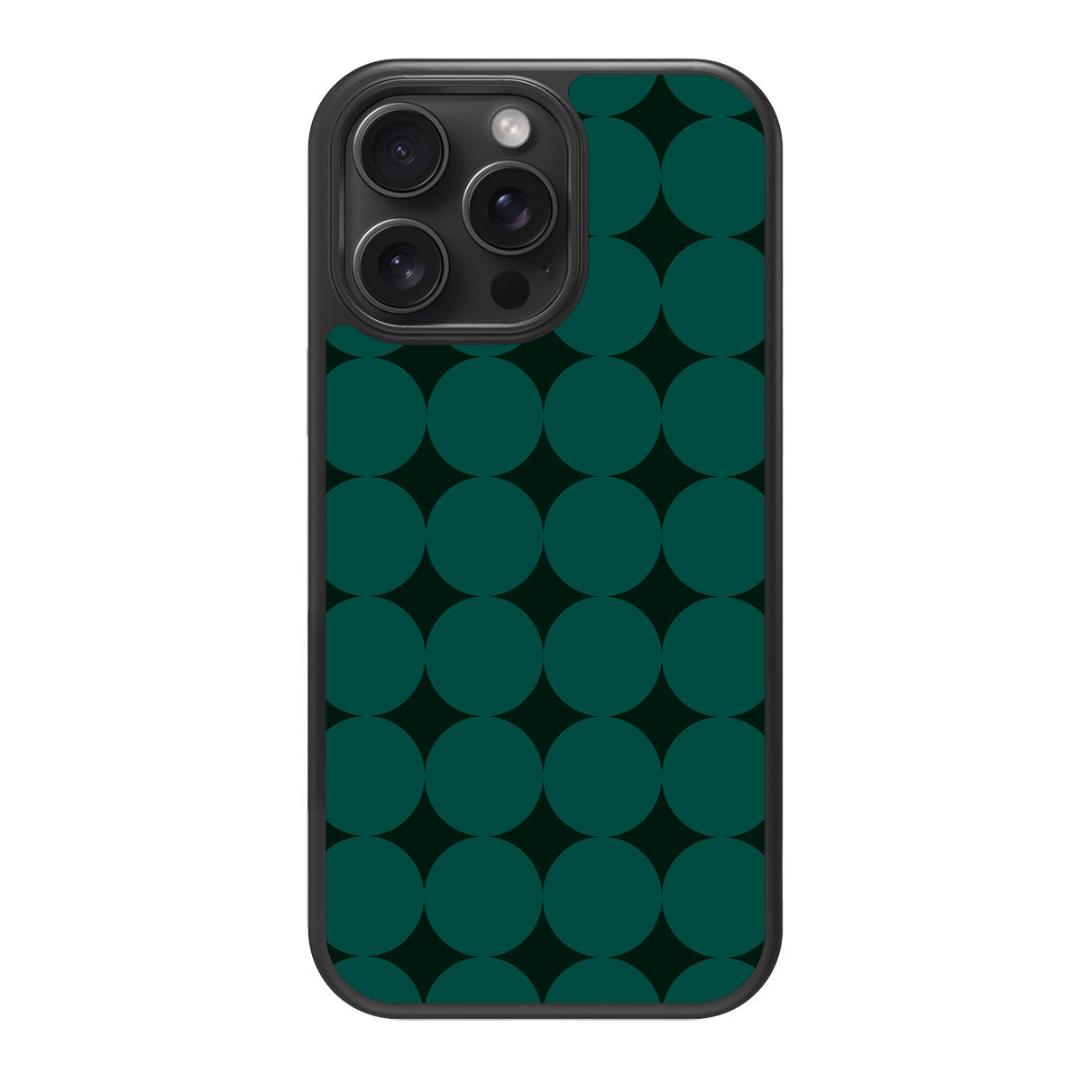 Emerald Bed design back view – iPhone 14 Pro case