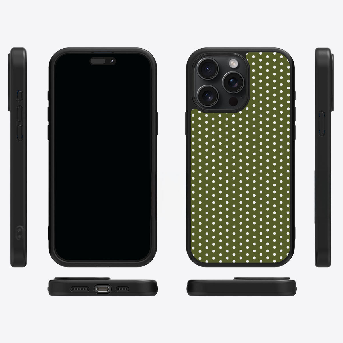 Forest Mesh iPhone 14 Pro case cover – multi-angle view