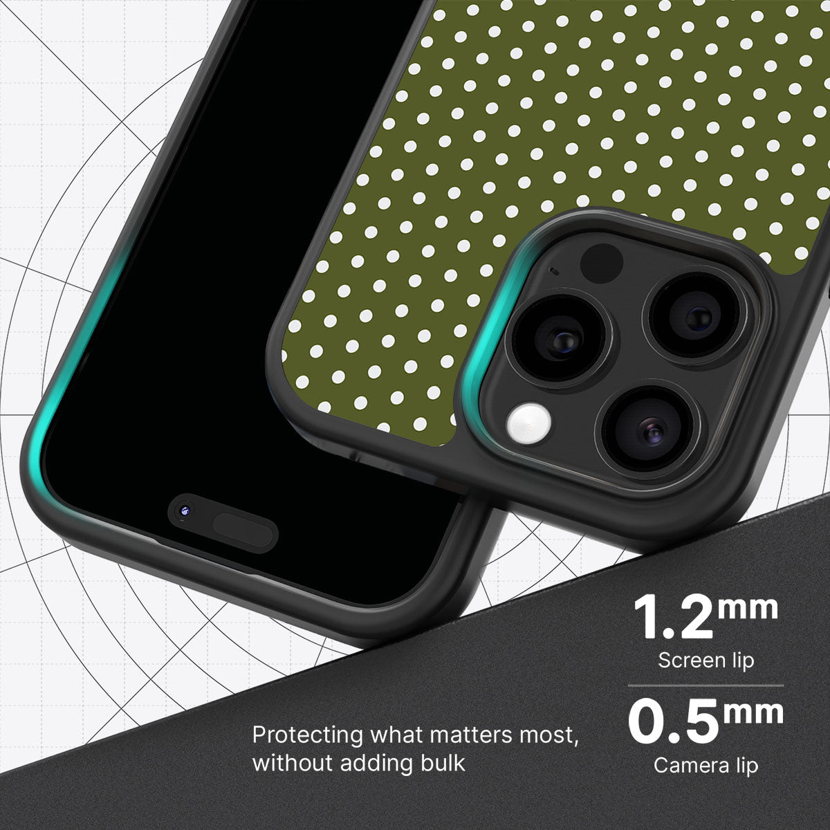 Forest Mesh slim iPhone 14 Pro phone case