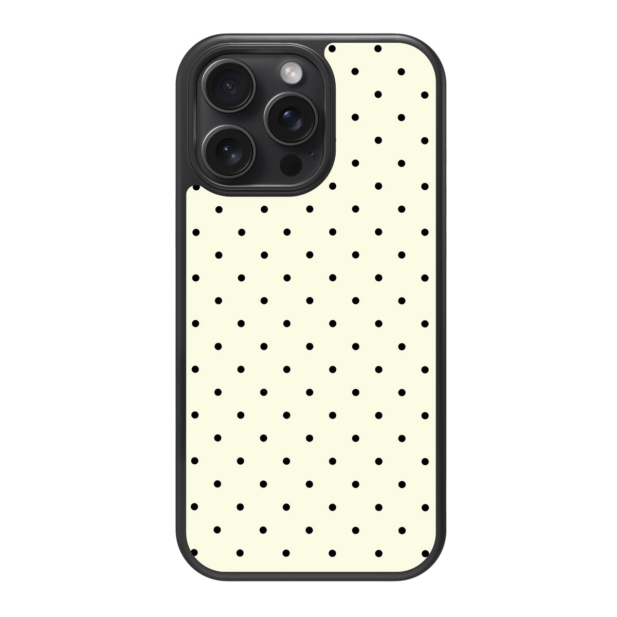 Ivory Sprinkle design back view – iPhone 14 Pro case