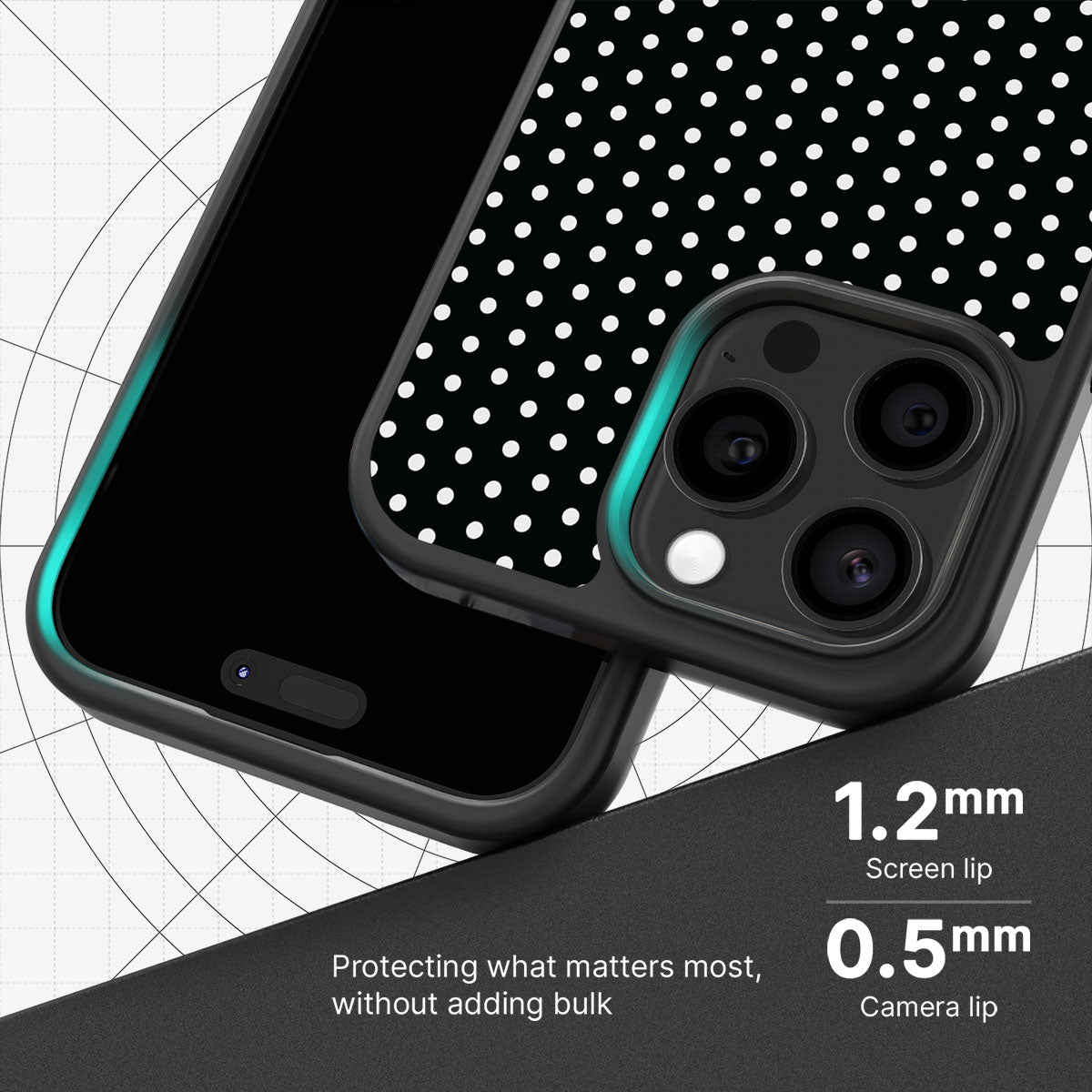 Noir Mesh - iPhone 14 Pro Case #case type_core (magsafe), #case type_core (non magsafe)