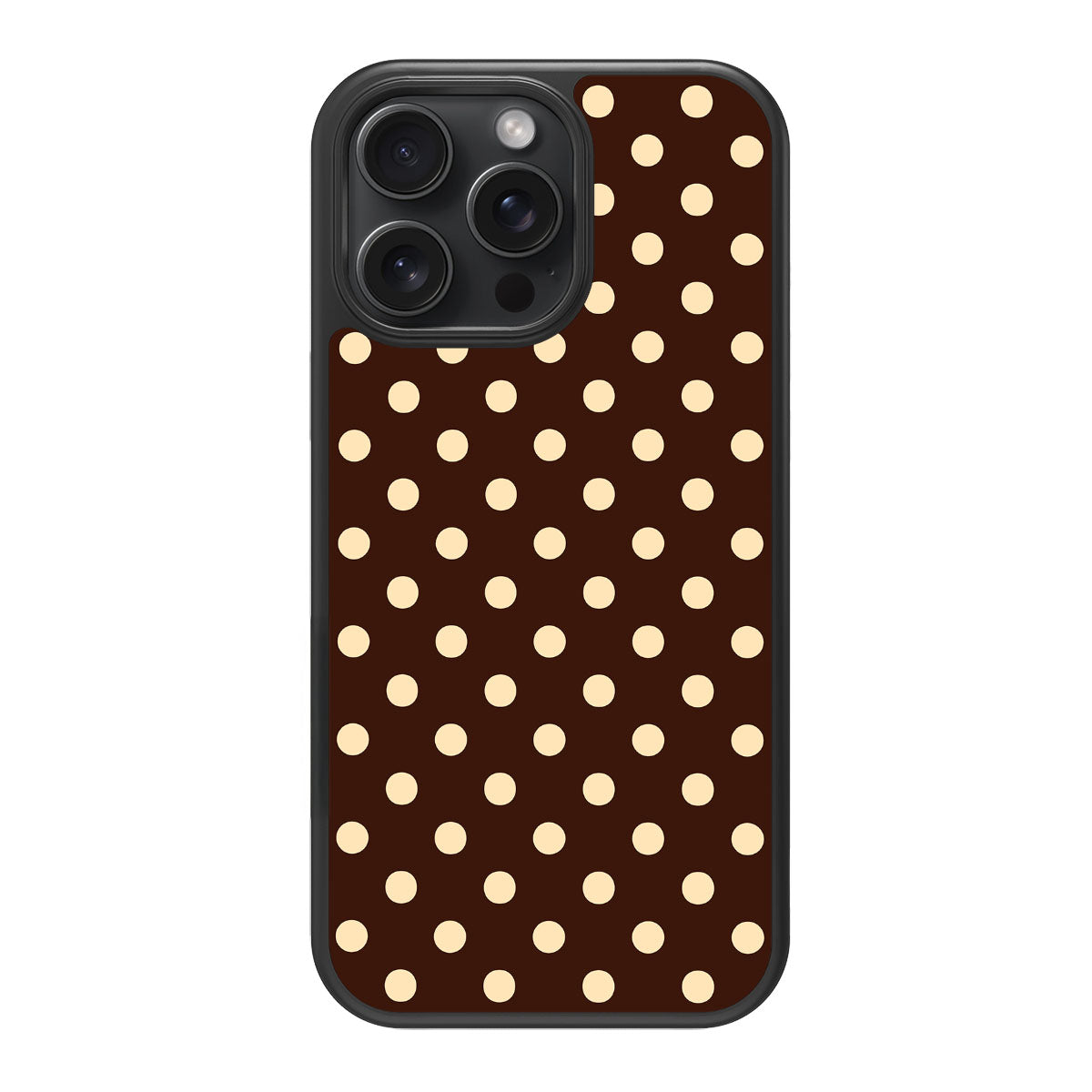 Nutty Choco design back view – iPhone 14 Pro case