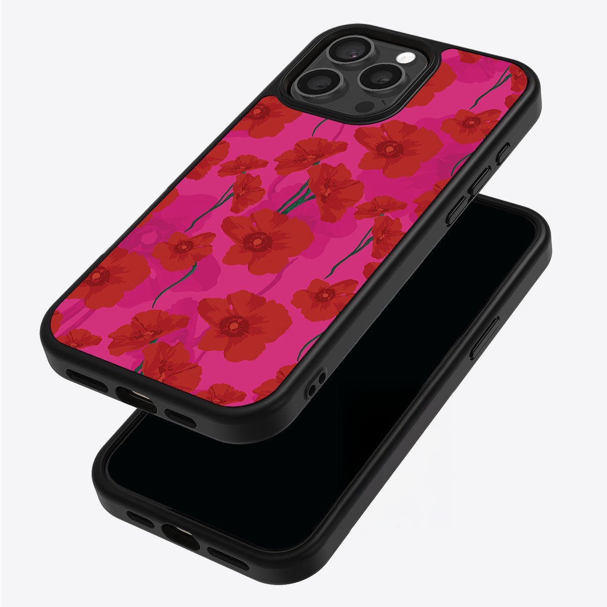 Pink Poppies - iPhone 14 Pro Case #case type_core (magsafe), #case type_core (non magsafe)