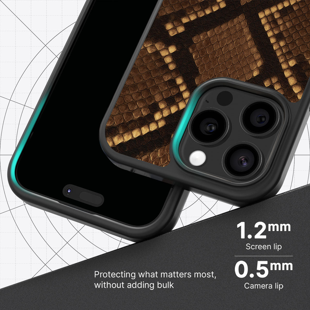 Sepia Snake - iPhone 14 Pro Case #case type_core (magsafe), #case type_core (non magsafe)