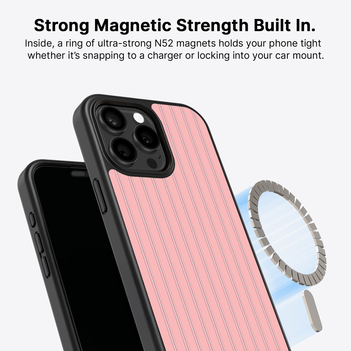 iPhone 14 Pro MagSafe case – Sorbet Pinstripe design