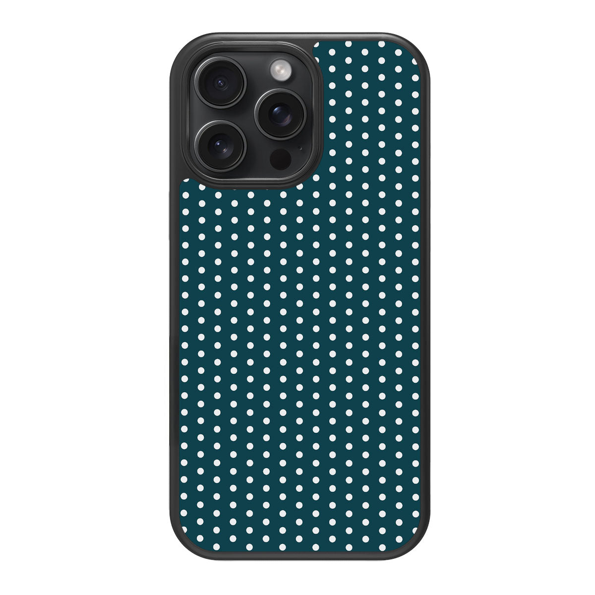 Teal Mesh design back view – iPhone 14 Pro case