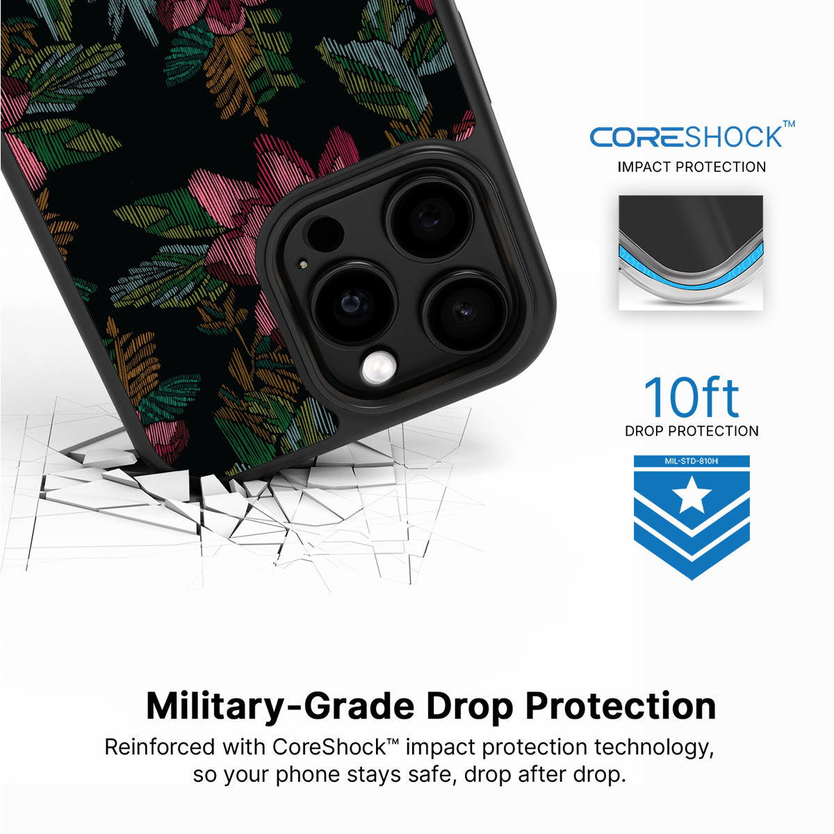 Woven Blooms - iPhone 14 Pro Case #case type_core (magsafe), #case type_core (non magsafe)