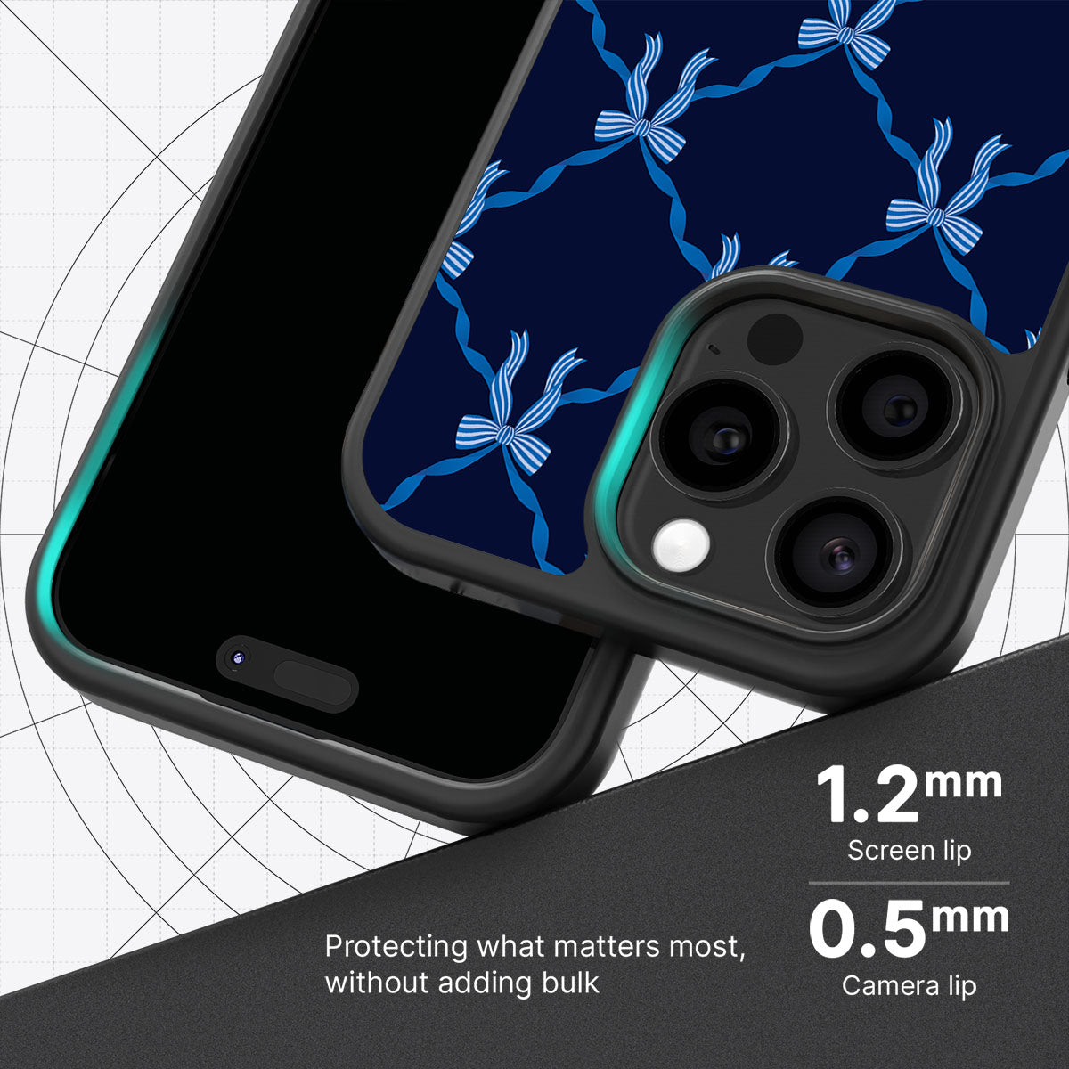 Azure Elegance - iPhone 14 Pro Max Case #case type_core (magsafe), #case type_core (non magsafe)