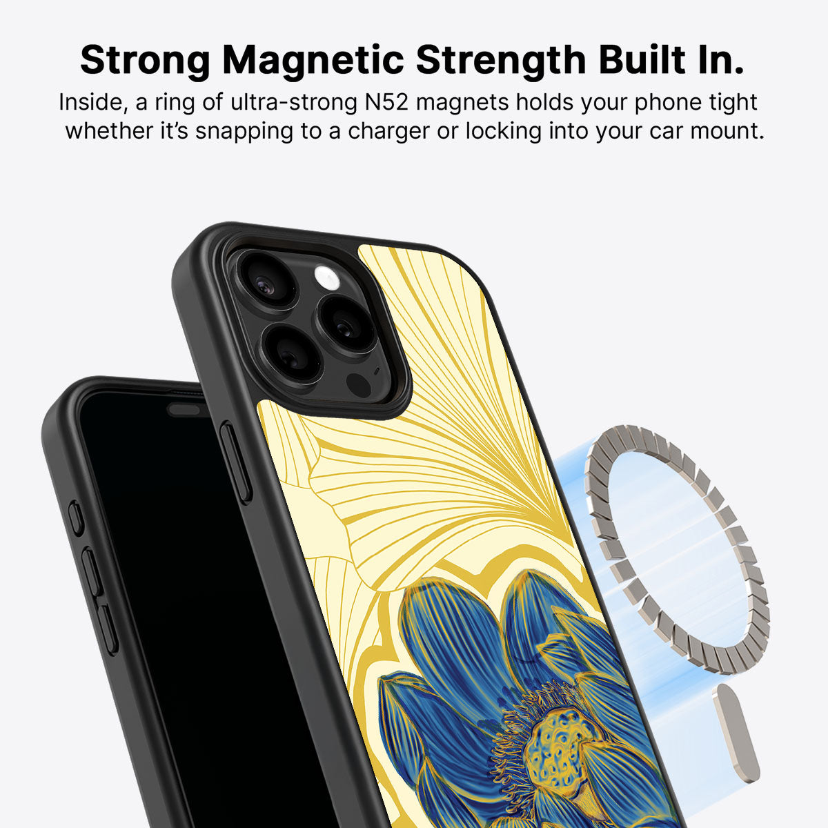 Blue Lotus - iPhone 14 Pro Max Case #case type_core (magsafe)