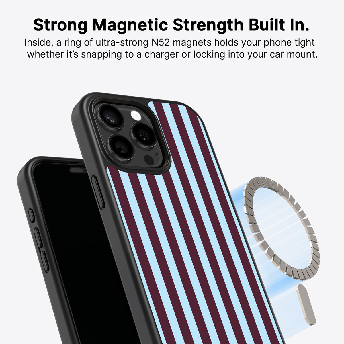 iPhone 14 Pro Max MagSafe case – Cabernet Column design