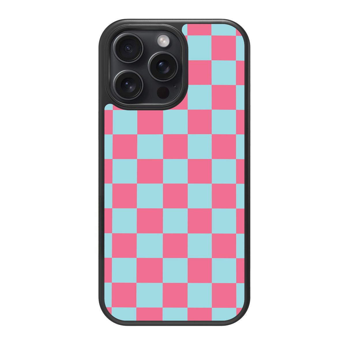 Blue Checkered Designer iPhone 14 Pro Max Case – Candy Floss | MagSafe