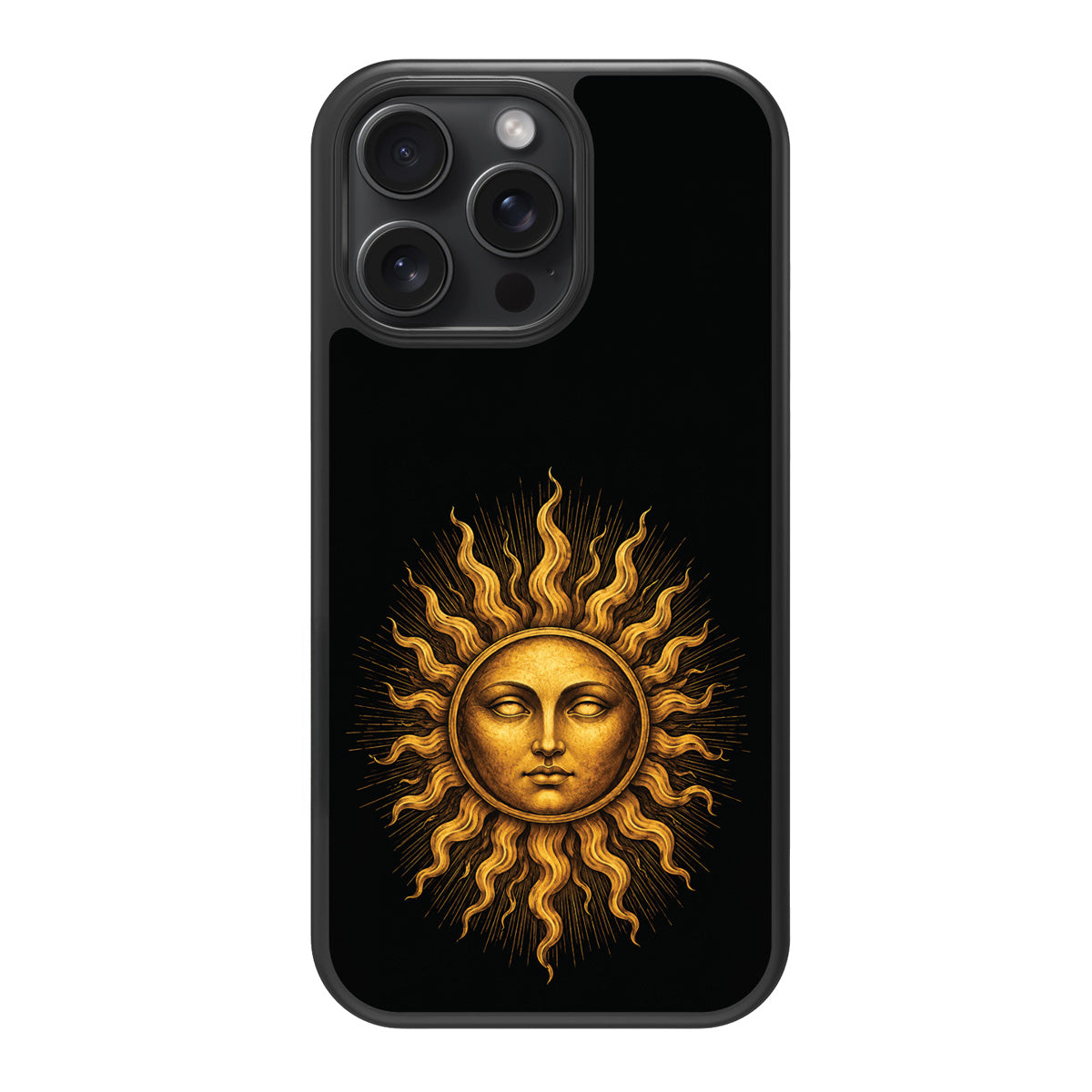 Celestial Sun design back view – iPhone 14 Pro Max case