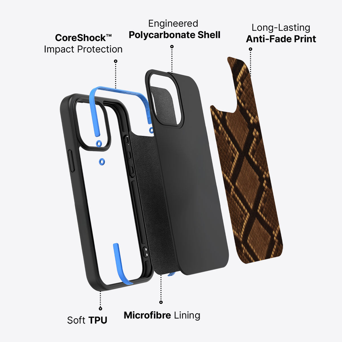 Sepia Snake - iPhone 14 Pro Max Case #case type_core (non magsafe)