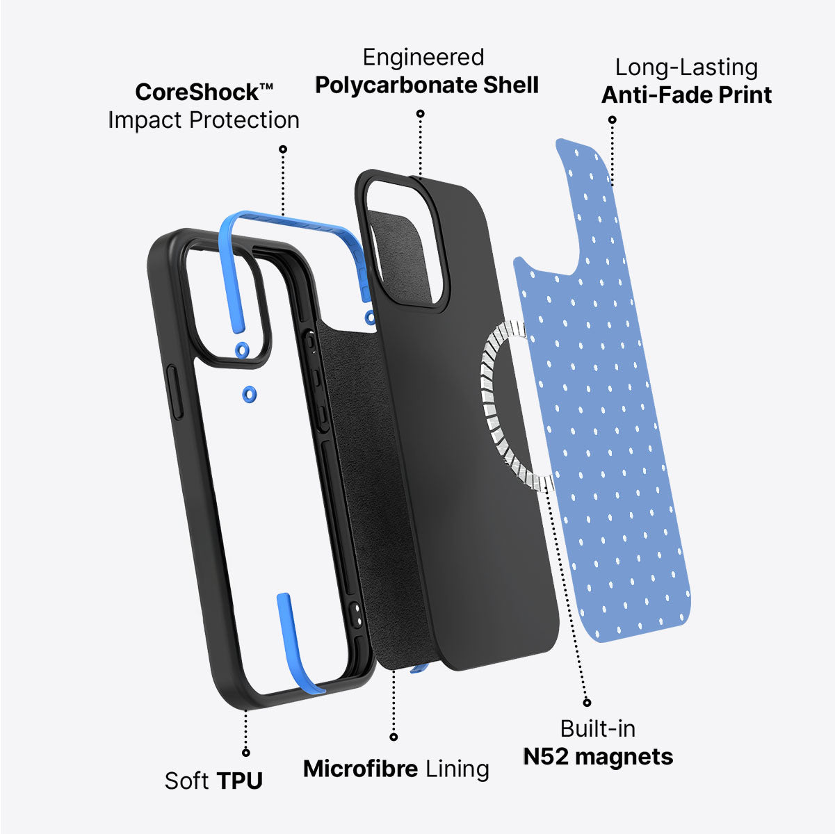 Azurelle - iPhone 15 Case #case type_core (magsafe)