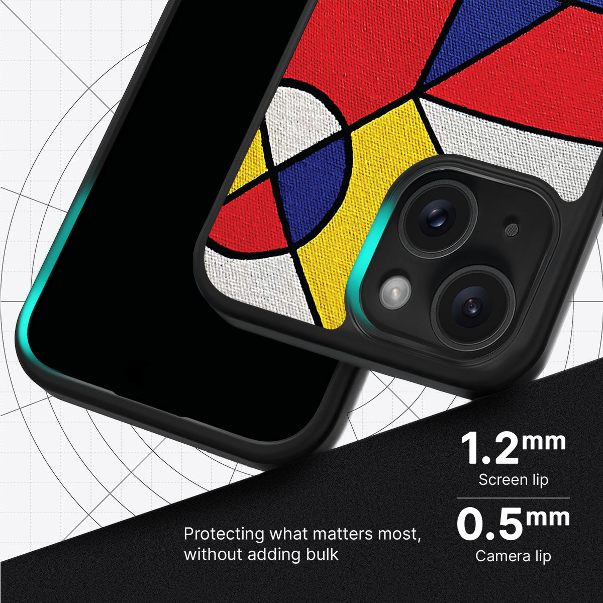 Bauhaus Proper - iPhone 15 Case #case type_core (magsafe), #case type_core (non magsafe)