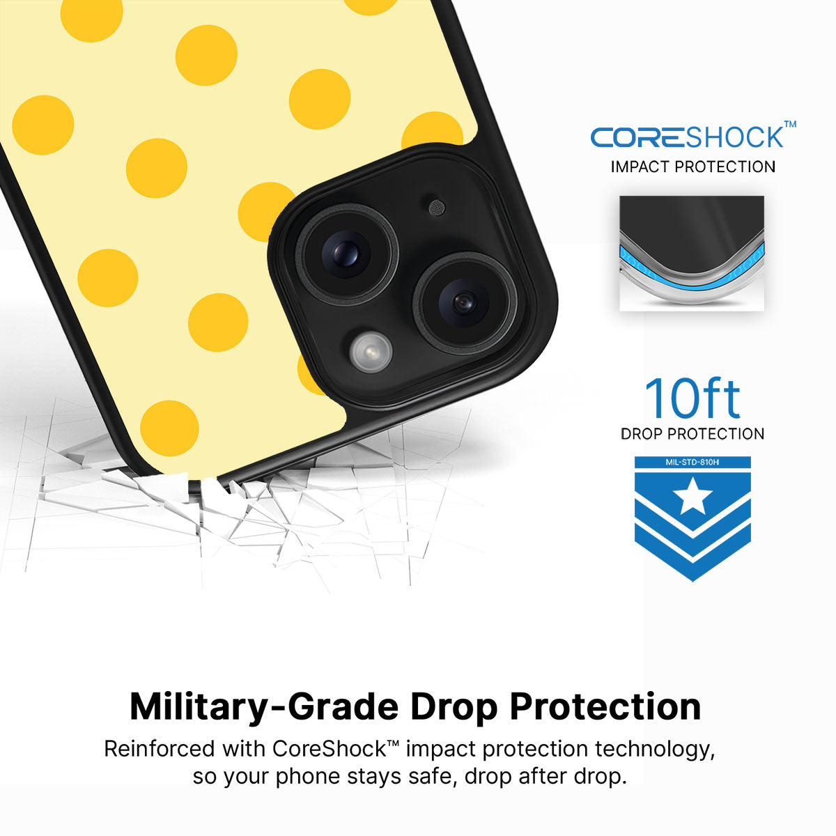 Bitter Lemoande iPhone 15 case with drop protection