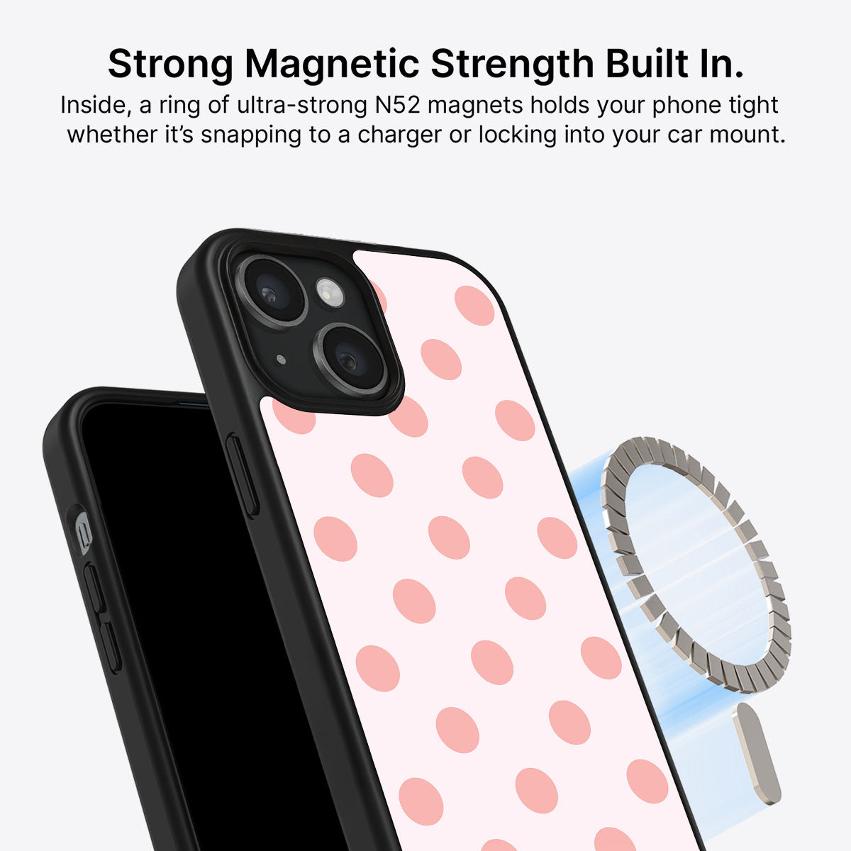 iPhone 15 MagSafe case – Blush Pearl design
