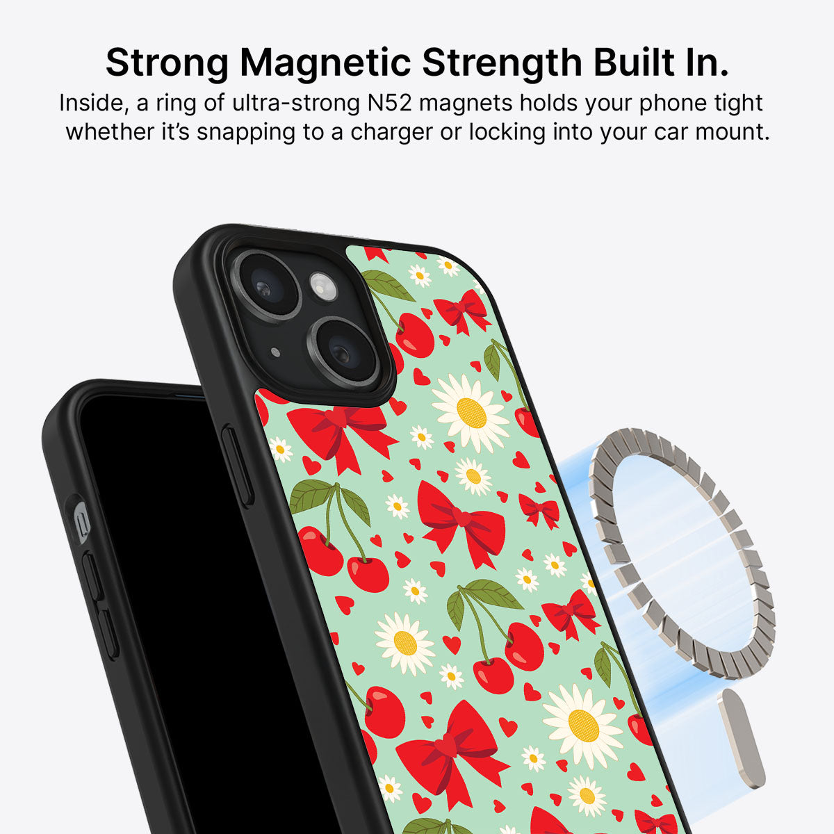 Blushing Bows - iPhone 15 Case #case type_core (magsafe)