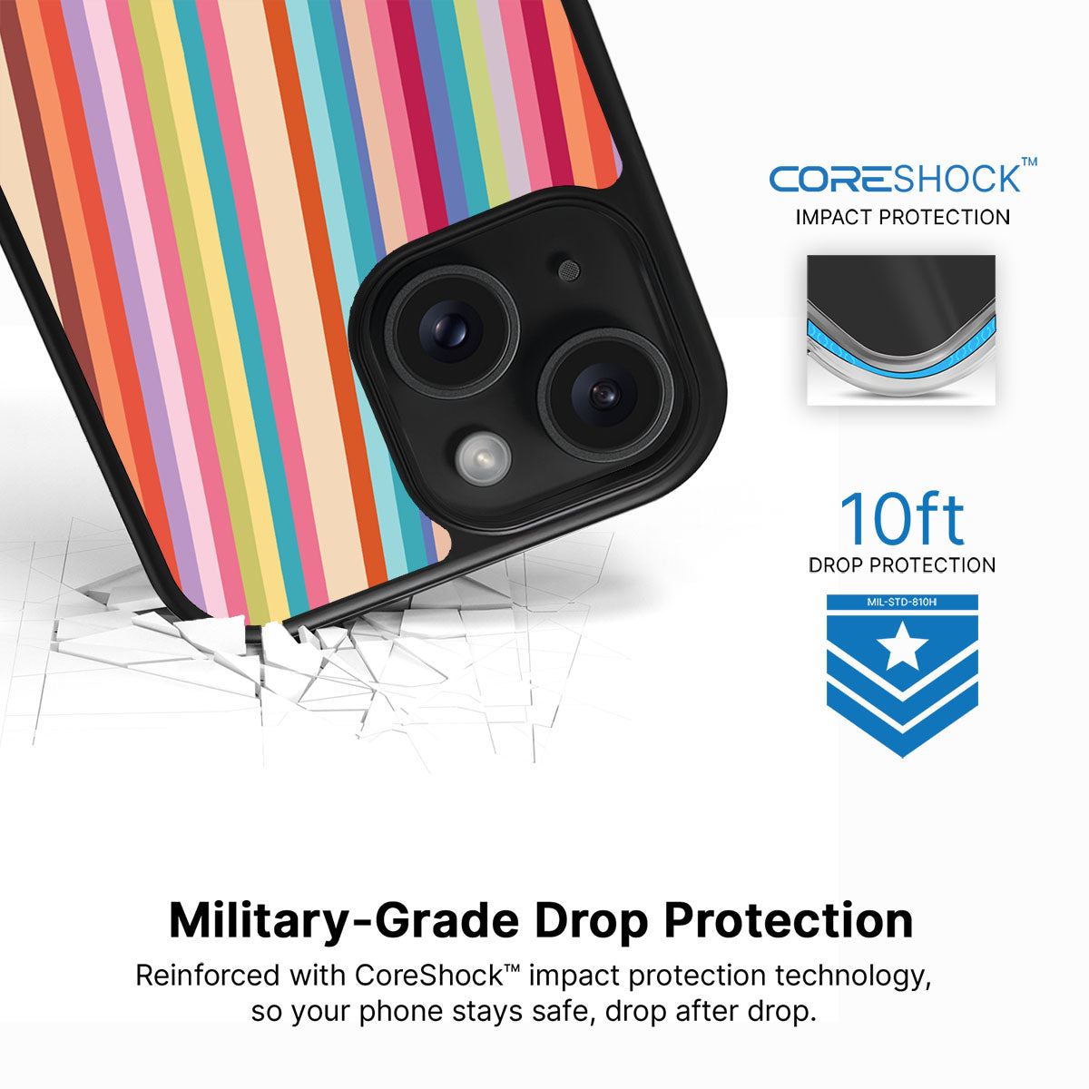 Candy Stripe - iPhone 15 Case #case type_core (magsafe), #case type_core (non magsafe)