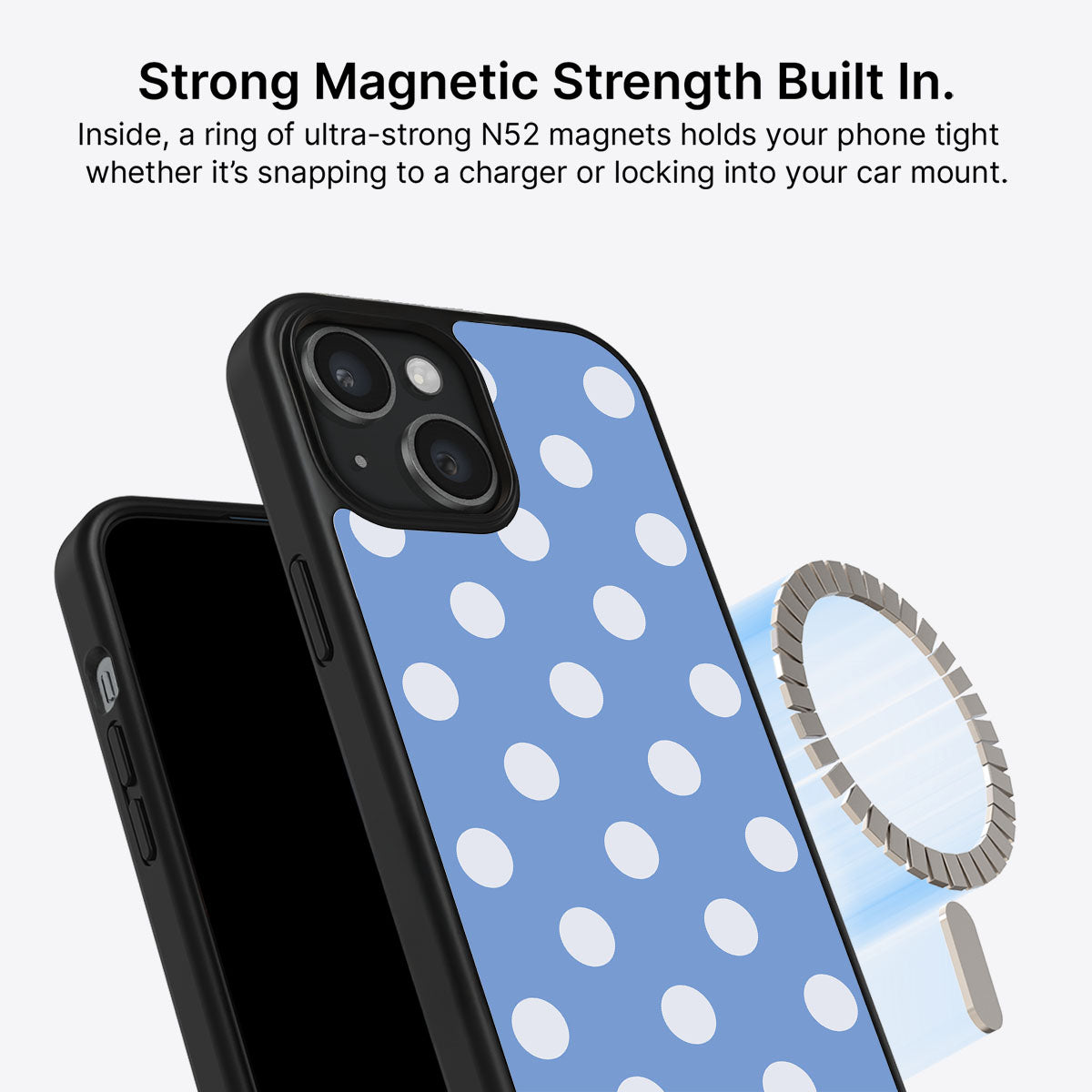 iPhone 15 MagSafe case – Cloud Blue design