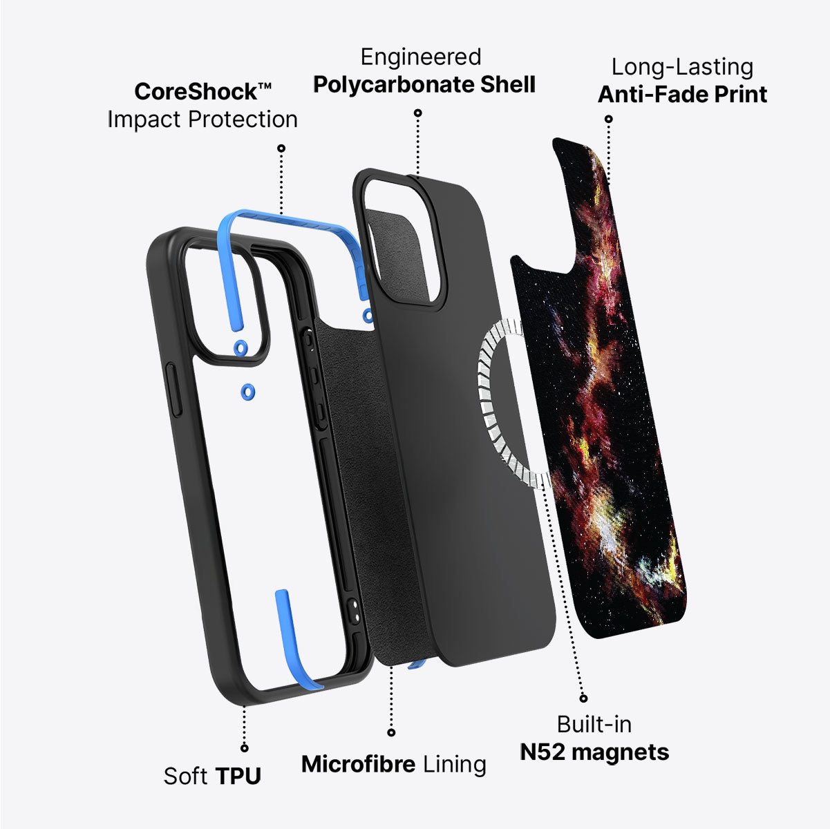 Cosmic Flare - iPhone 15 Case #case type_core (magsafe)