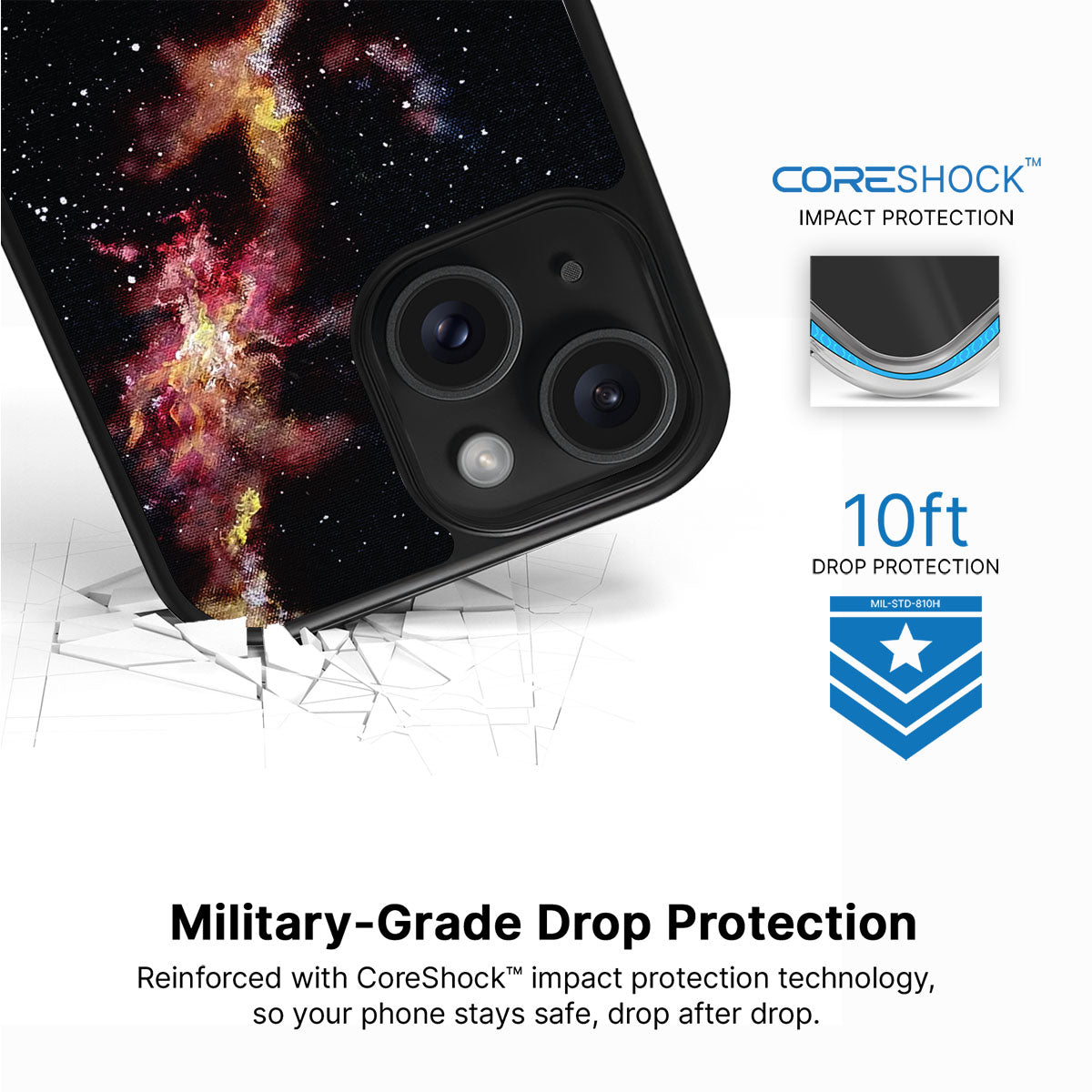 Cosmic Flare - iPhone 15 Case #case type_core (magsafe), #case type_core (non magsafe)