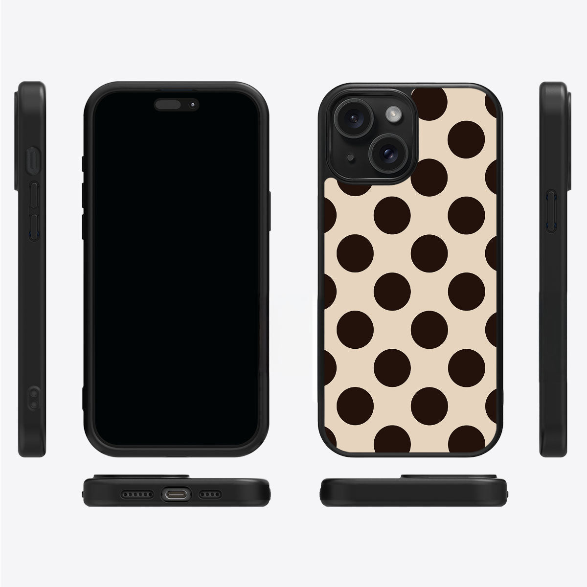 Desert Beetles iPhone 15 case cover – multi-angle view