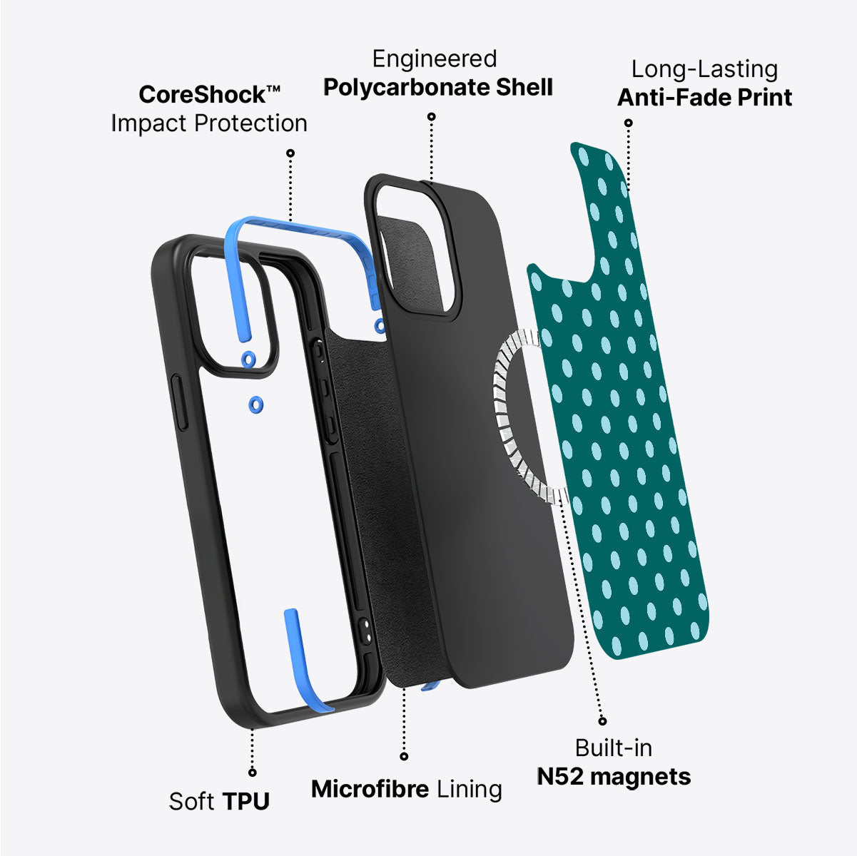 iPhone 15 case construction – Diving Deep phone case