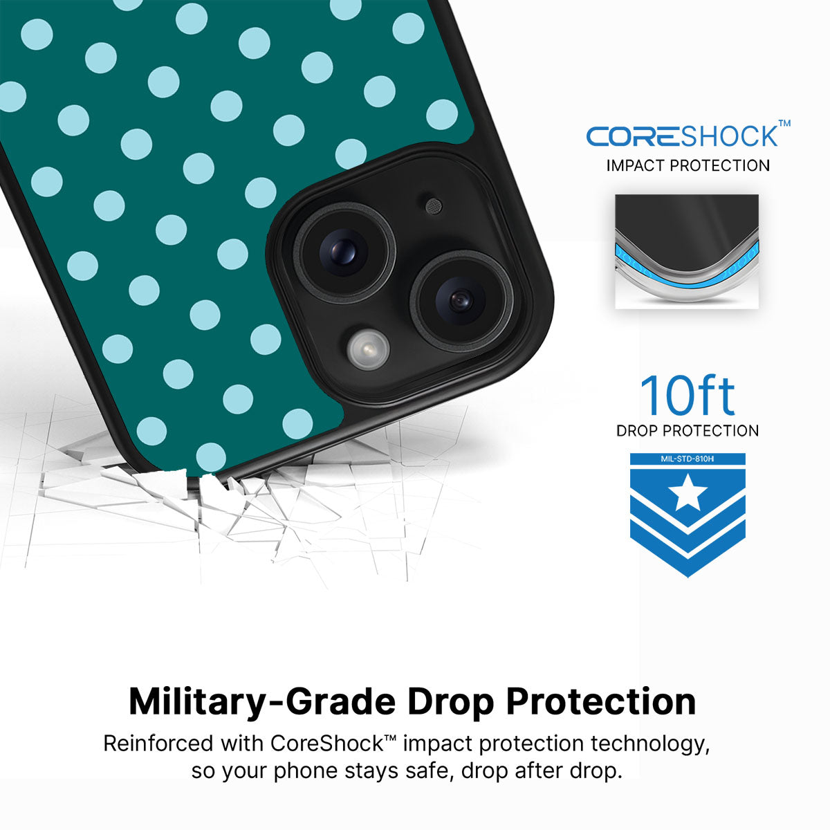 Diving Deep iPhone 15 case with drop protection