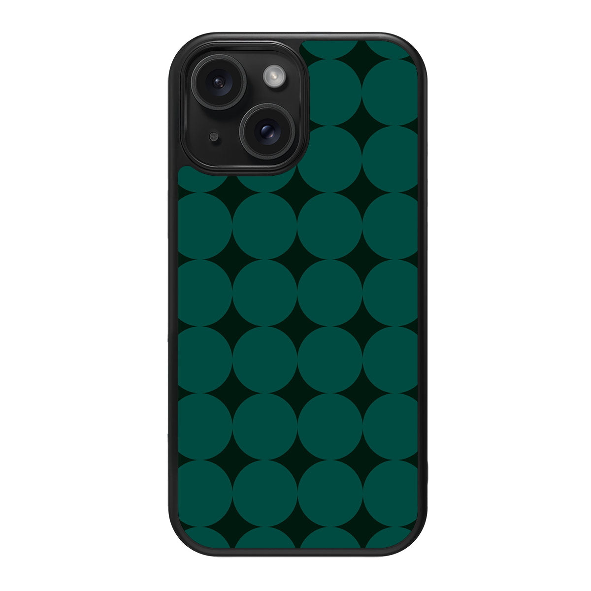 Emerald Bed design back view – iPhone 15 case