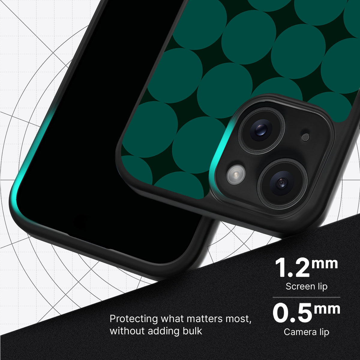 Emerald Bed slim iPhone 15 phone case
