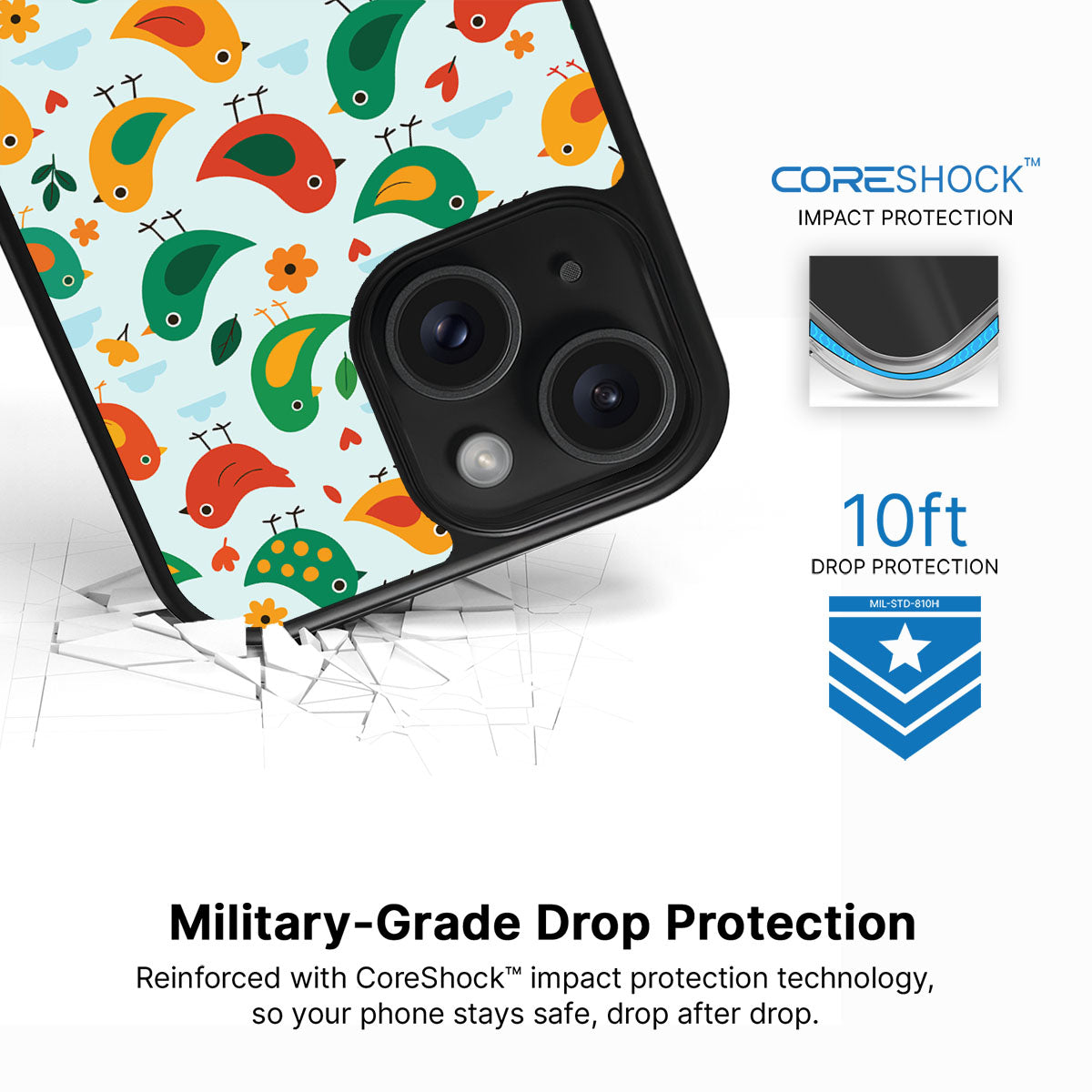 Feathered Friends - iPhone 15 Case #case type_core (magsafe), #case type_core (non magsafe)