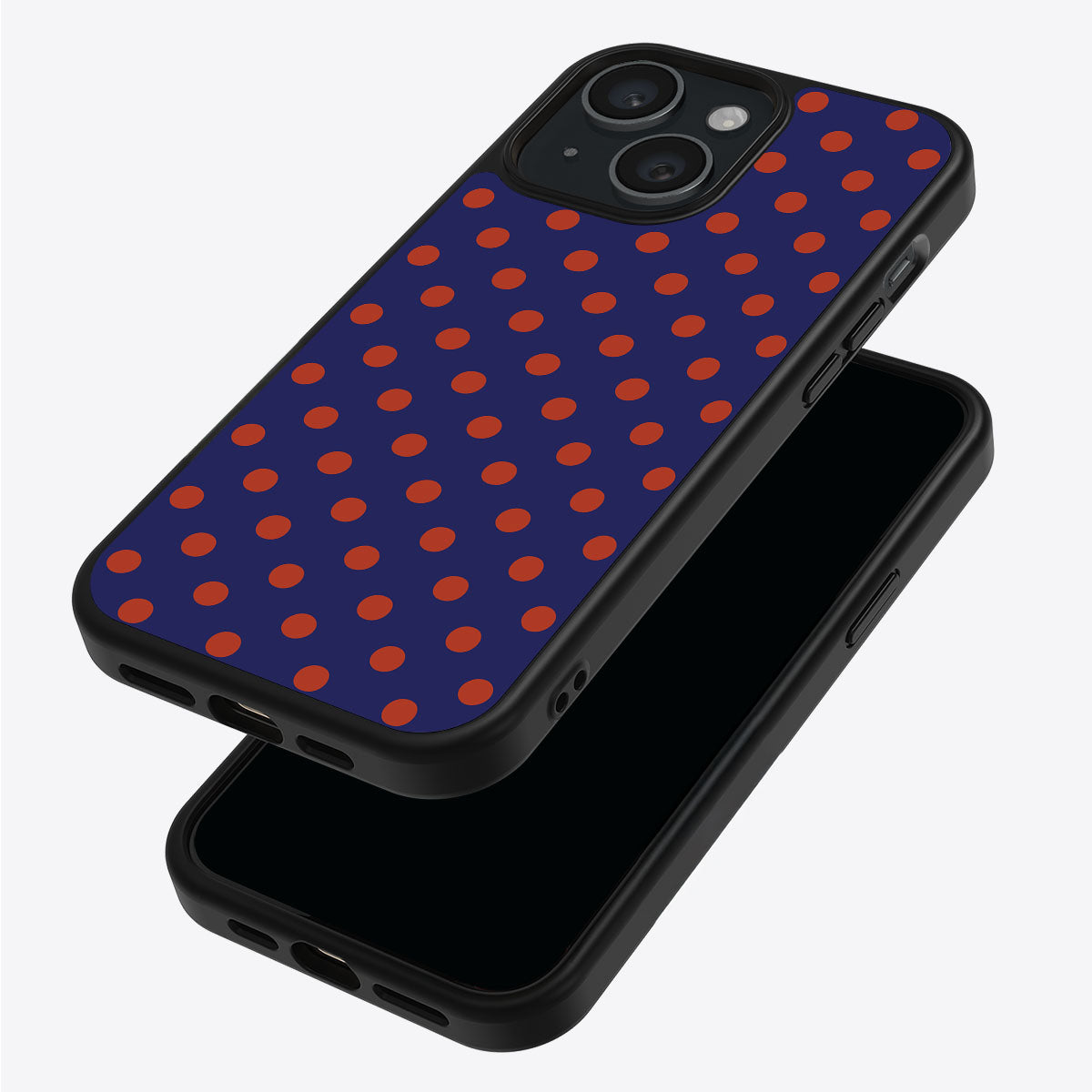 Fiery Instinct iPhone 15 case – back and side view