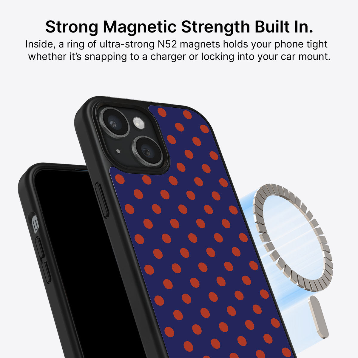 iPhone 15 MagSafe case – Fiery Instinct design