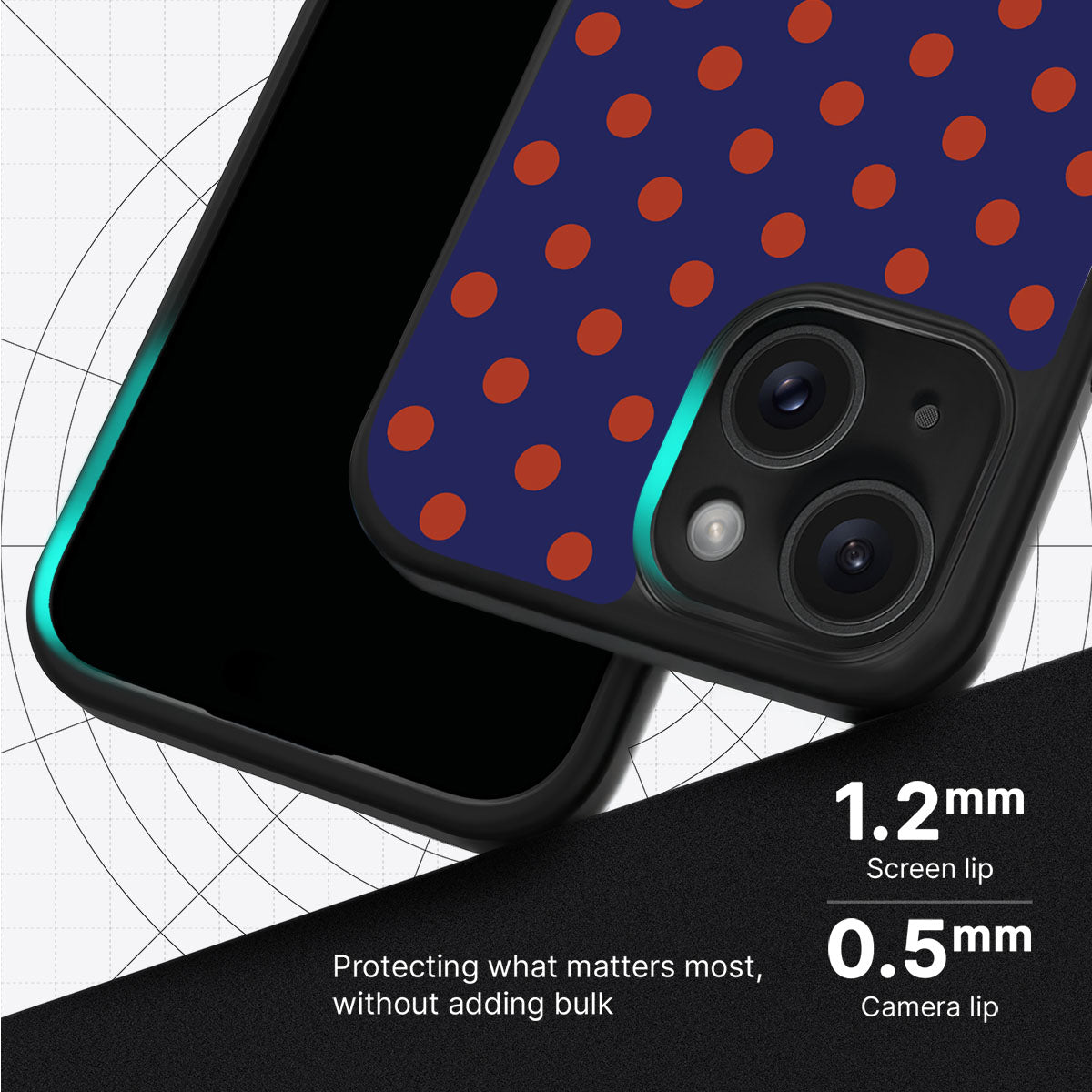 Fiery Instinct slim iPhone 15 phone case