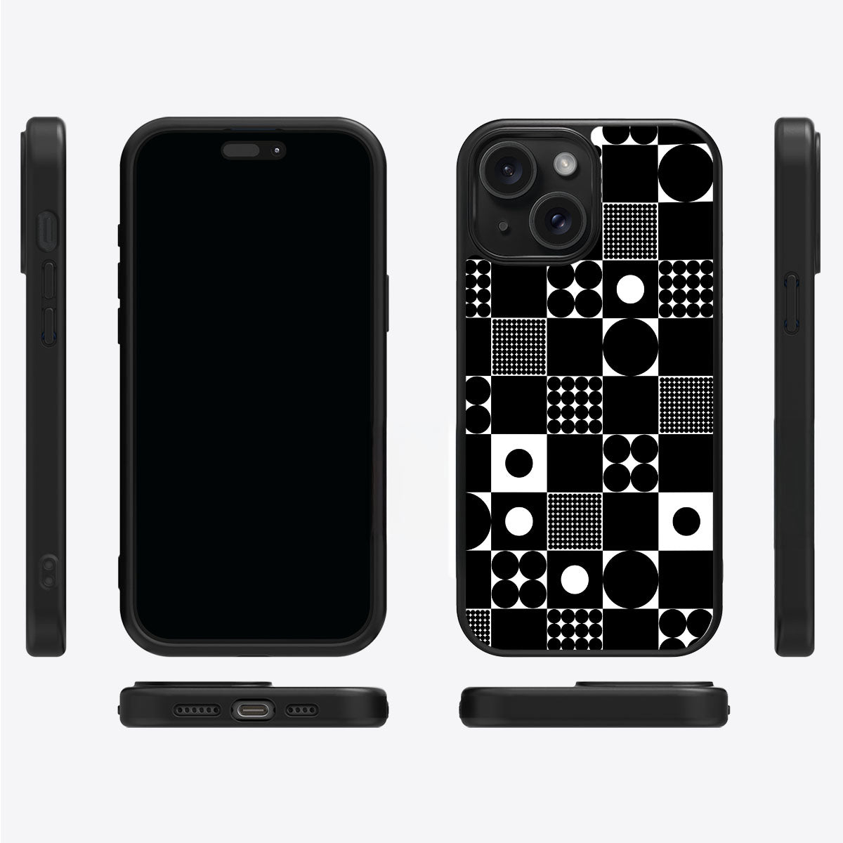 Grid and Orb - iPhone 15 Case #case type_core (magsafe), #case type_core (non magsafe)