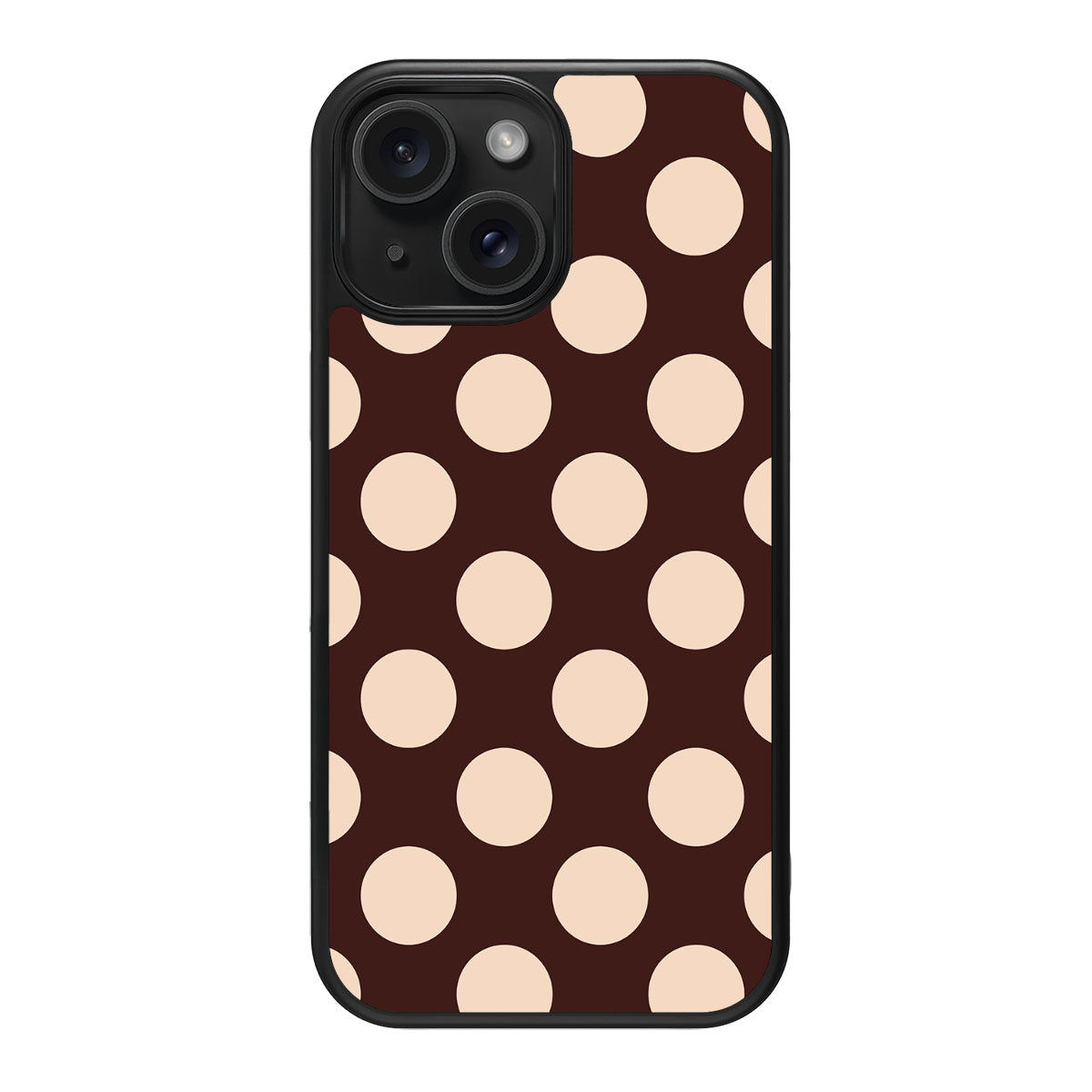 Hazelnut Spread design back view – iPhone 15 case