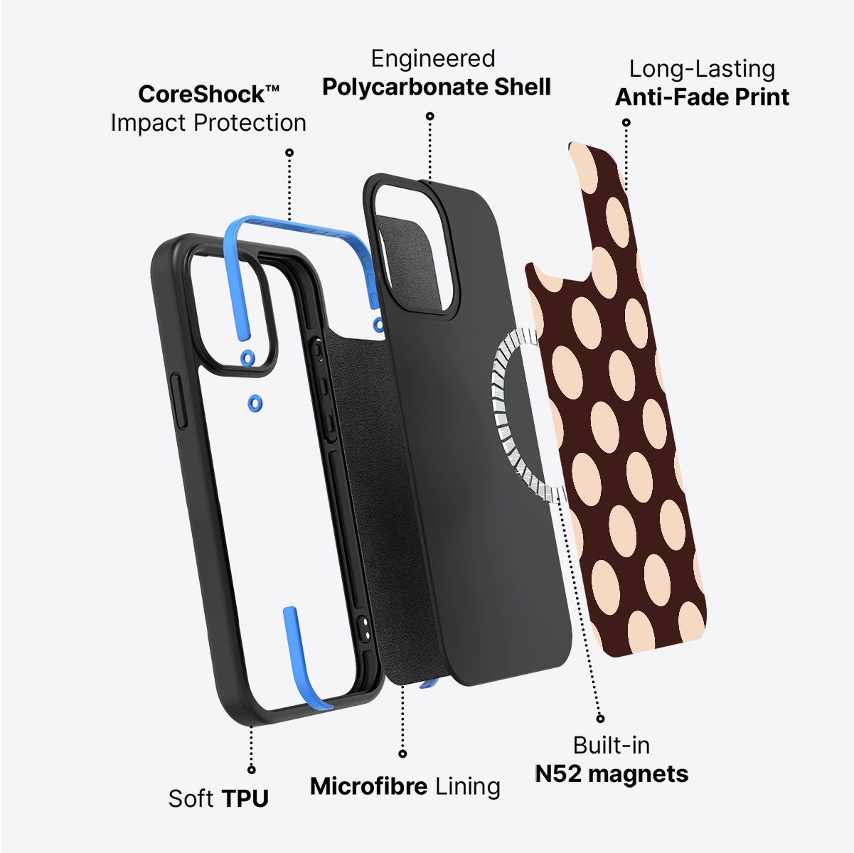 iPhone 15 case construction – Hazelnut Spread phone case