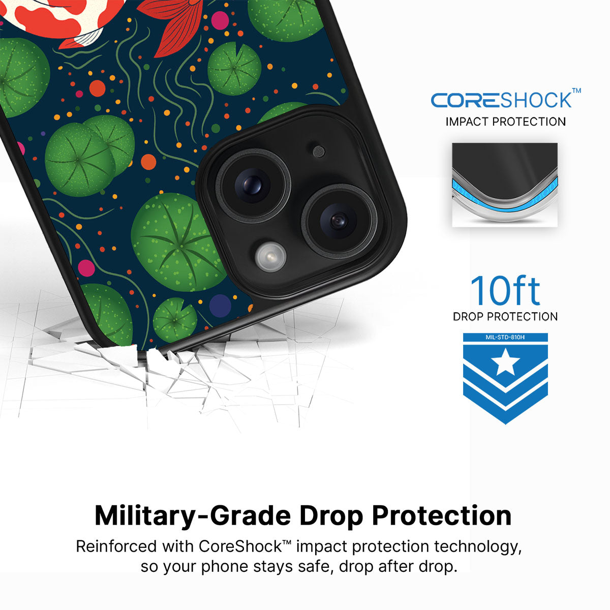 Koi Fish - iPhone 15 Case, #case type_core (magsafe), #case type_core (non magsafe)