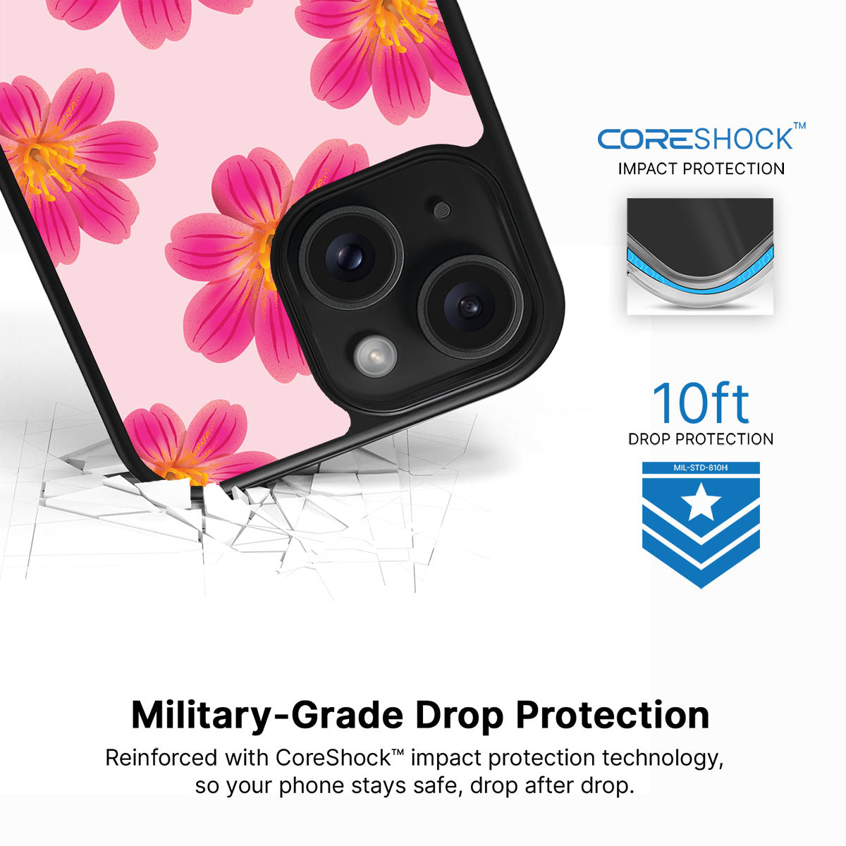 Lewisia Cotyledon - iPhone 15 Case #case type_core (magsafe), #case type_core (non magsafe)