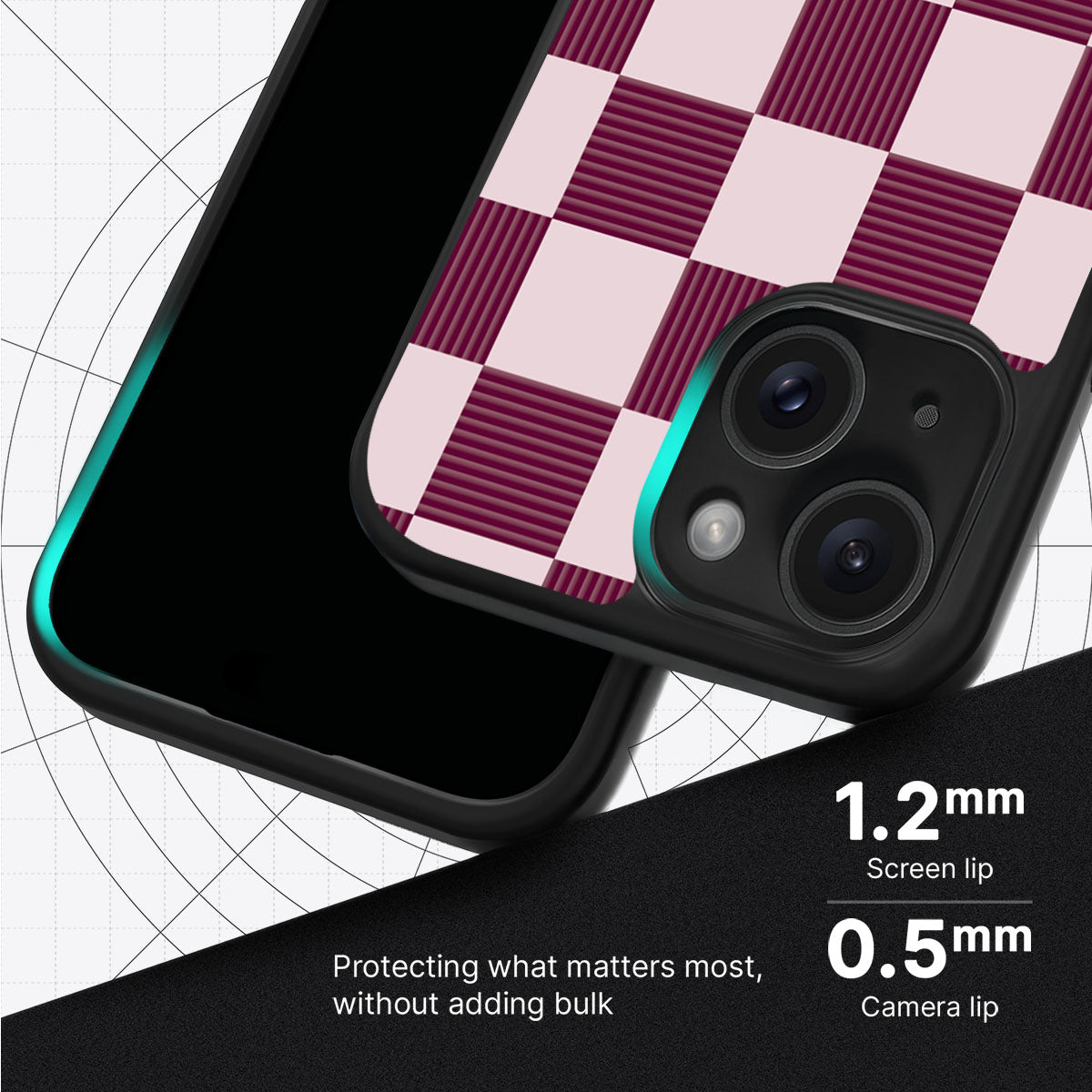 Majestic Mosaic - iPhone 15 Case #case type_core (magsafe), #case type_core (non magsafe)