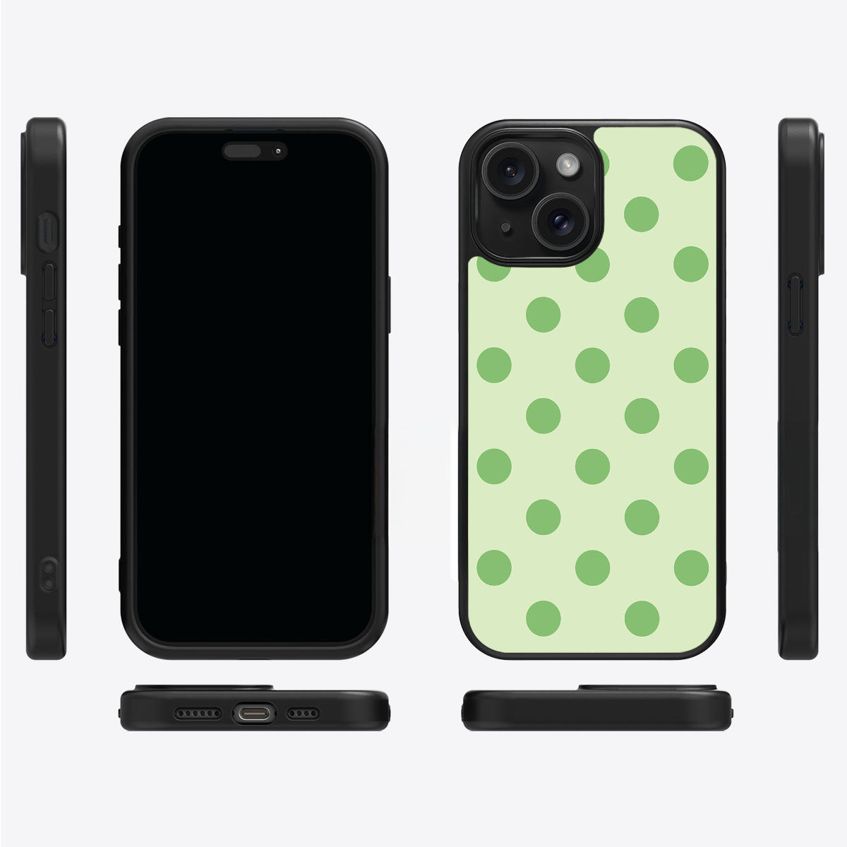 Mint Mojito iPhone 15 case cover – multi-angle view