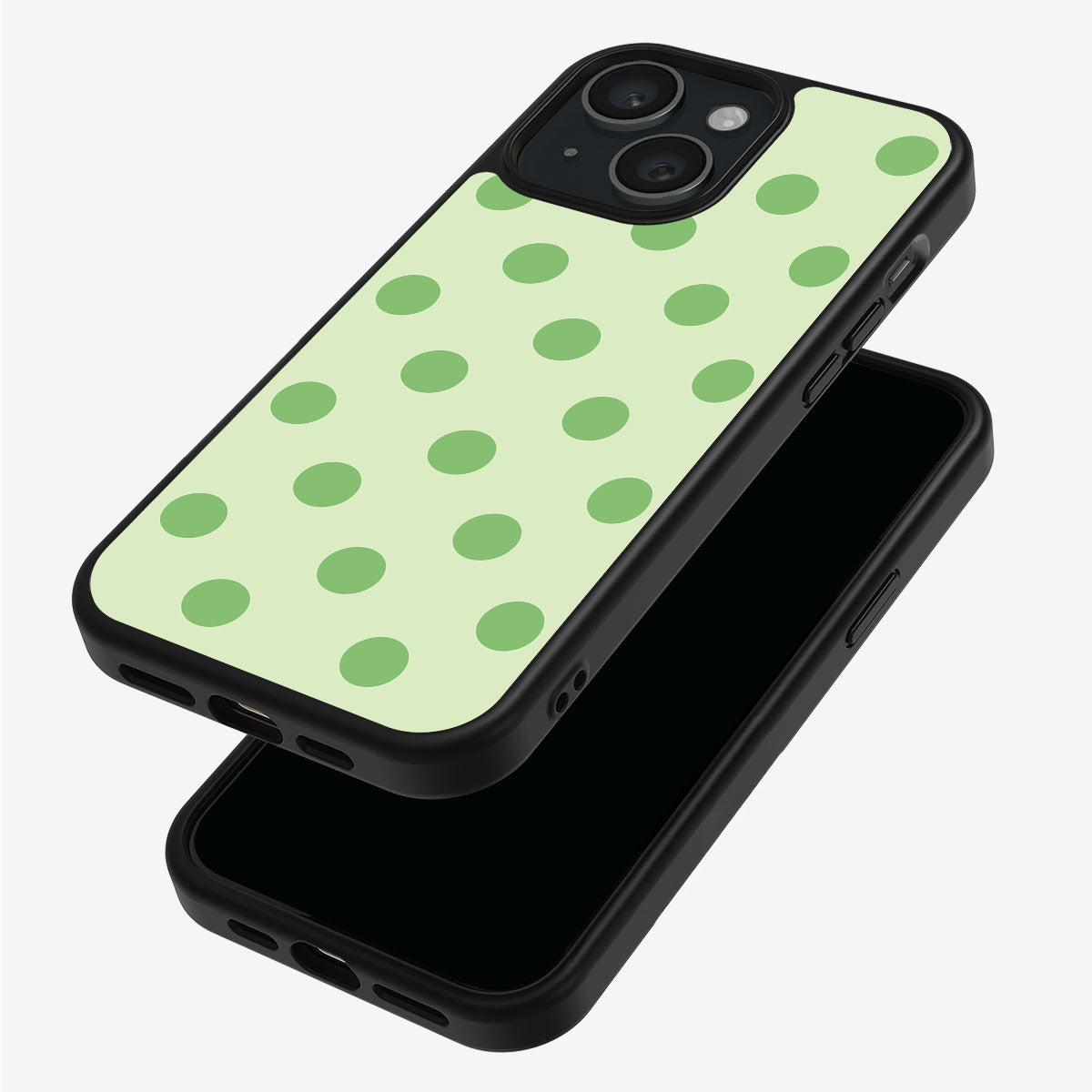 Mint Mojito iPhone 15 case – back and side view