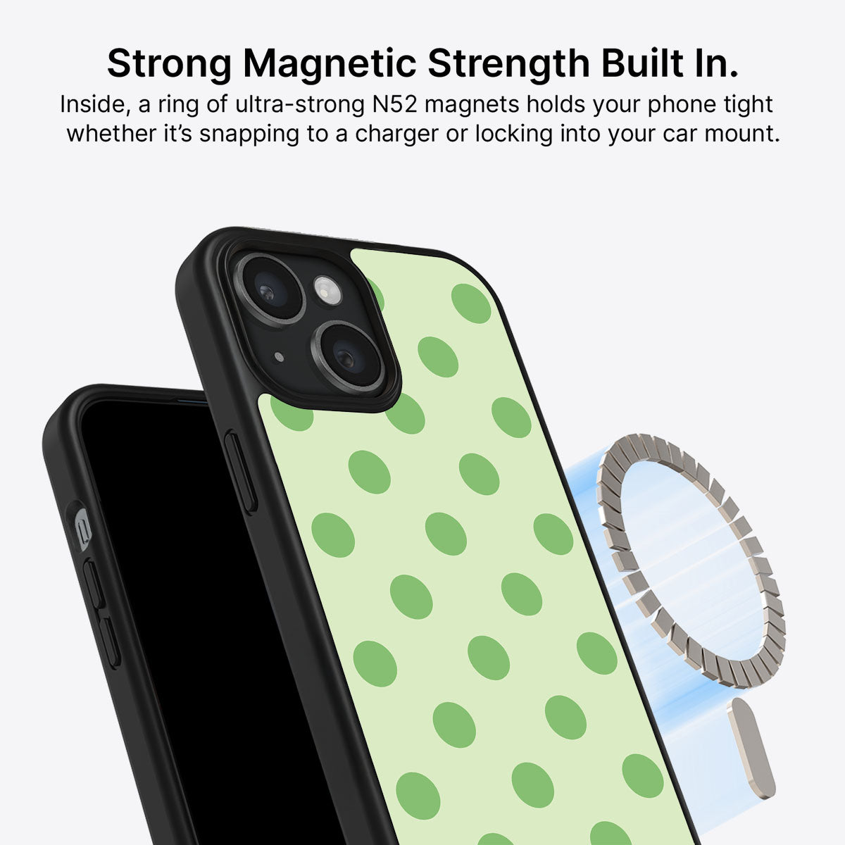 iPhone 15 MagSafe case – Mint Mojito design