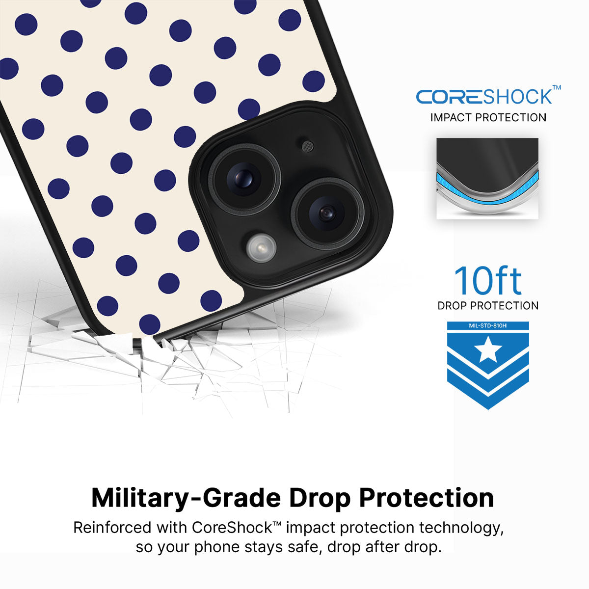 Naval Fun iPhone 15 case with drop protection