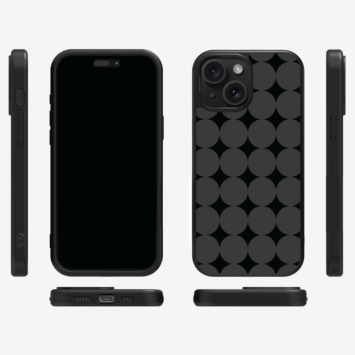 Night Eclipse iPhone 15 case cover – multi-angle view