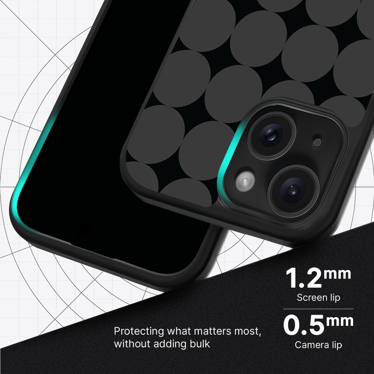 Night Eclipse slim iPhone 15 phone case
