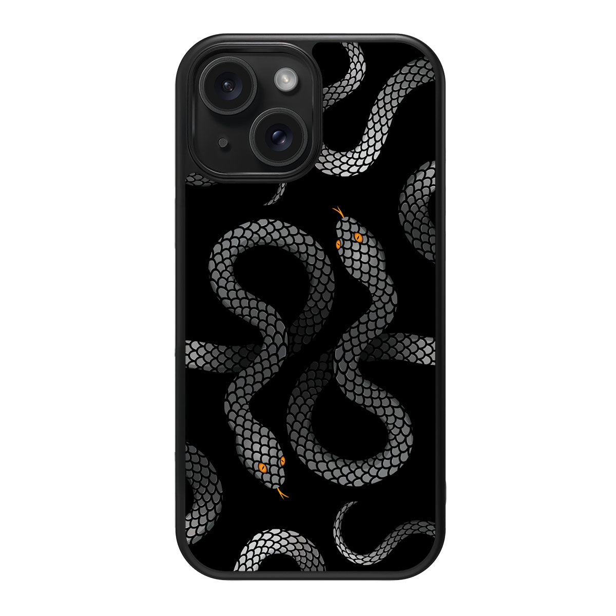 Noir Serpent - iPhone 15 Case #case type_core (magsafe), #case type_core (non magsafe)