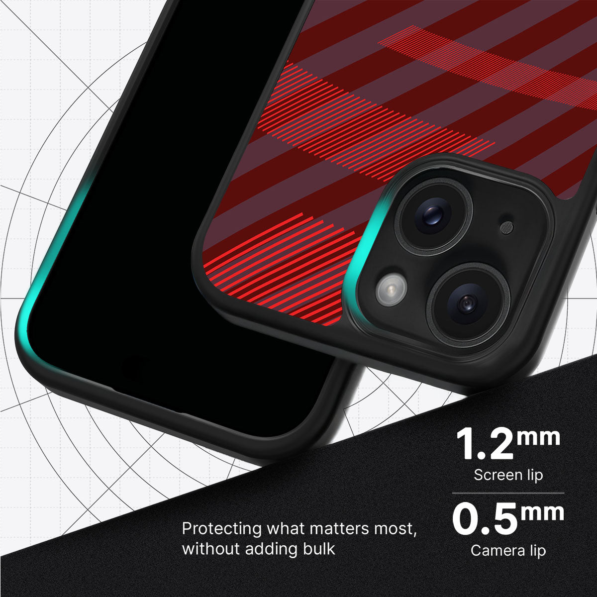 Orange Twill Play - iPhone 15 Case #case type_core (magsafe), #case type_core (non magsafe)