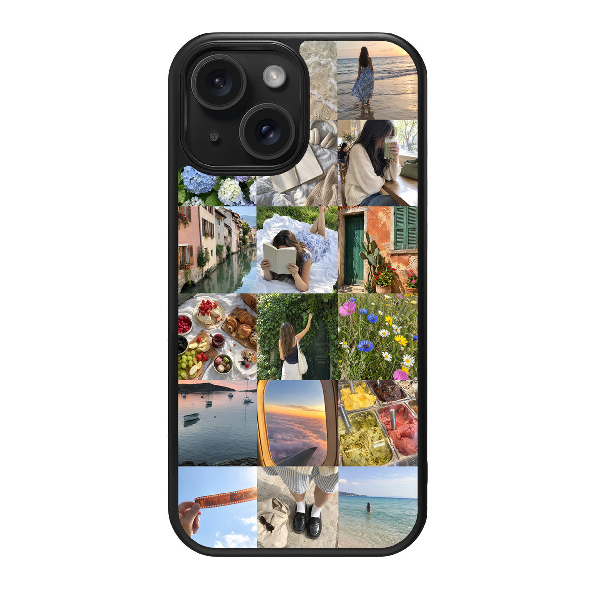 Personalised iPhone 15 case – 18-photo collage design